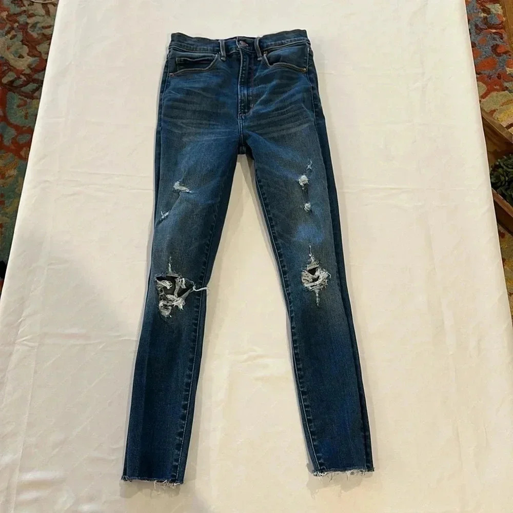 Abercrombie & Fitch women’s ultra high rise super skinny jeans‎ size 25 / 0 EUC